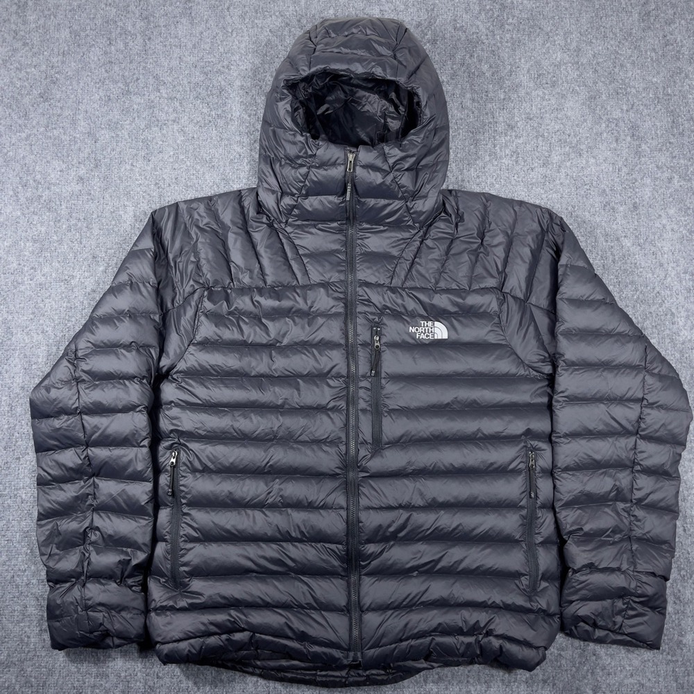 The North Face 800 Morph Down Puffer Jacket Mens Large Black Hooded Insulated